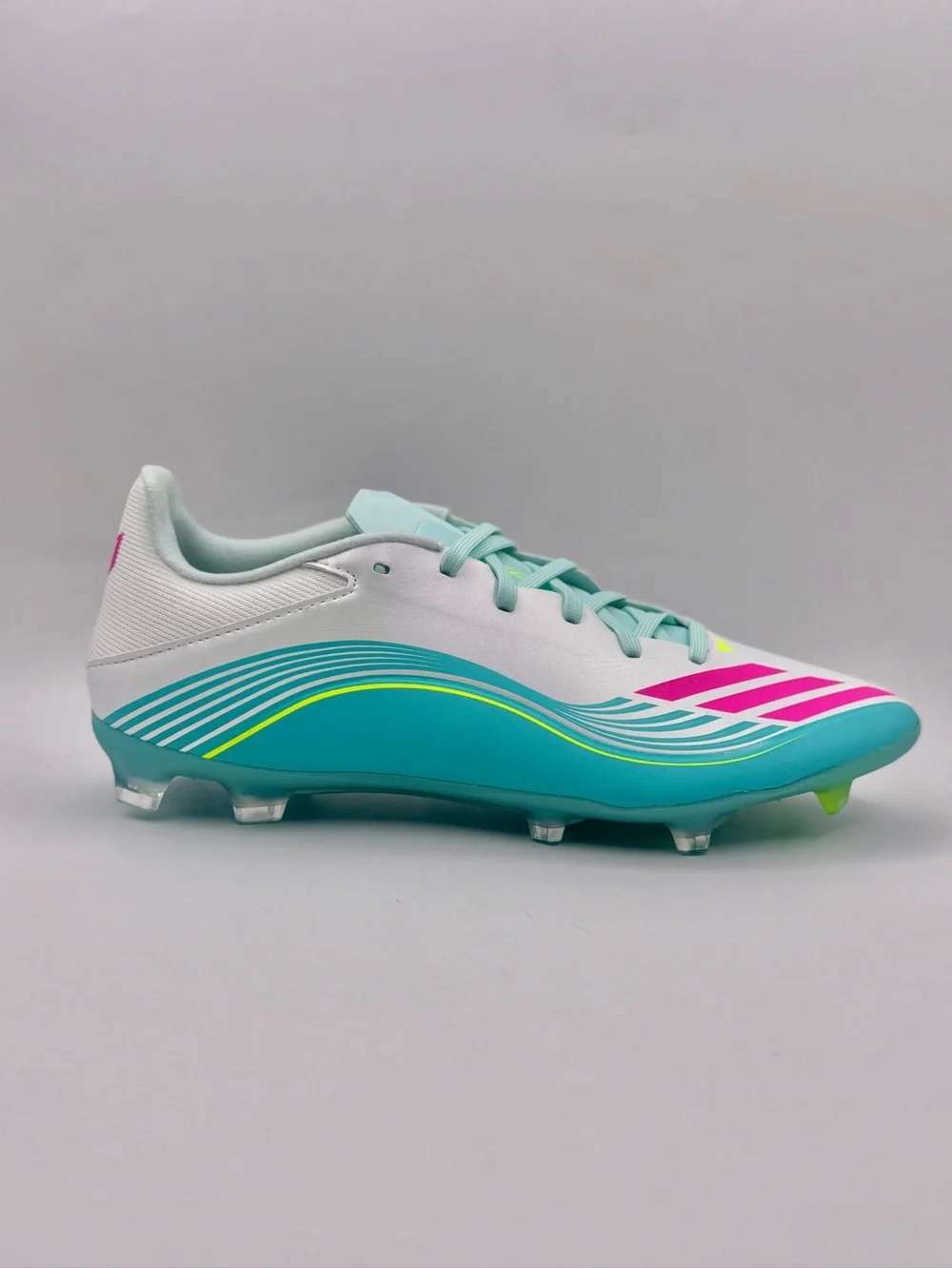 Adidas F50 Messi League FG 'Aurora Radiante Pack' - Cloud White/Lucid Pink/Flash